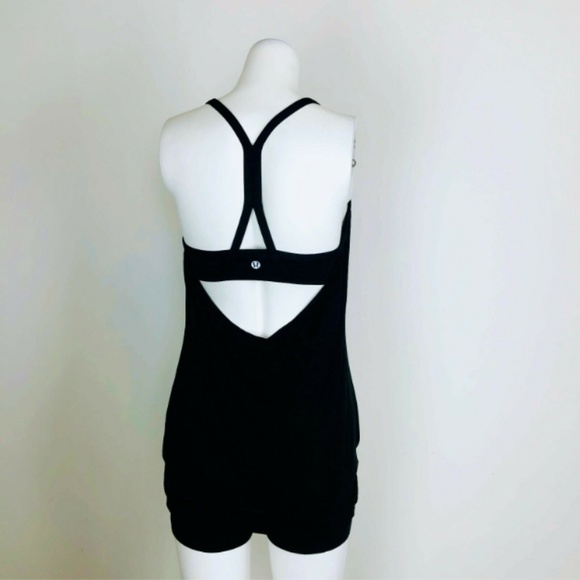 Lululemon C.Y.B Tank Black Layered Top Yoga Cowl - Picture 4 of 4